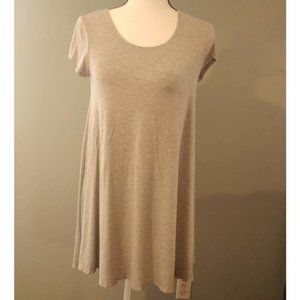 Mind Code T Shirt Dress Gray Small Knee Length